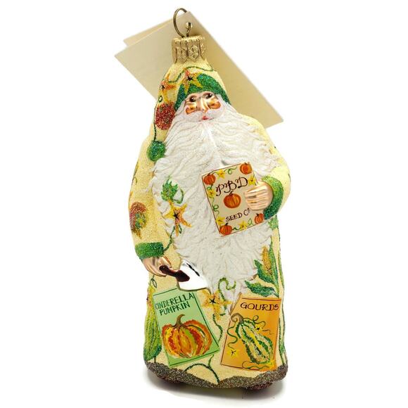 Patricia Breen Sowing Time Gourds Pumpkin Fall Santa Claus Christmas Ornament - Picture 7 of 7